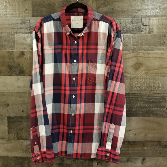 Aeropostale flannel button down, XL - Picture 2 of 5